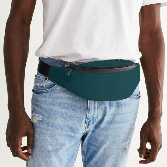 Dark Turquoise Belt Bag (C-MU-DE) - Man Front CloseUp
