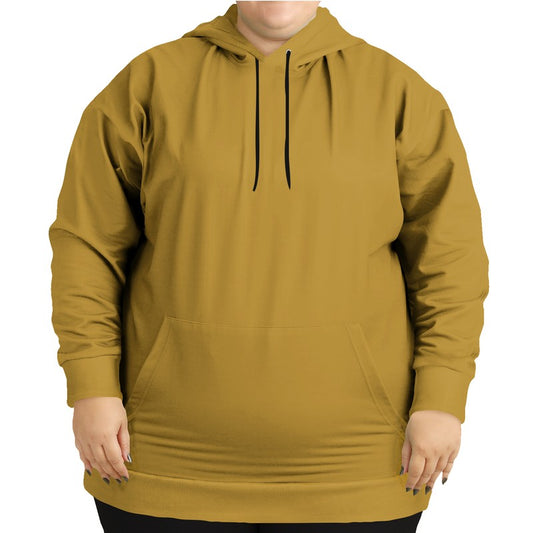 Dark Yellow Hoodie PLUS (YO1-ME-MD) - Woman Front PLUS