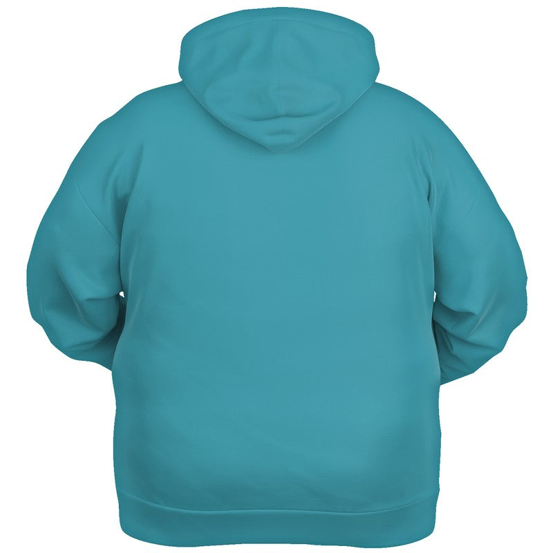 Deep Clear Cyan Hoodie PLUS (C-CL-DE) - Ghost Back PLUS