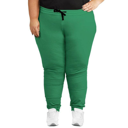Deep Clear Green Joggers PLUS (BGG3-CL-DE) - Woman Front PLUS