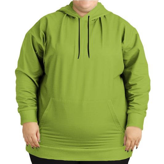 Deep Clear Lime Hoodie PLUS (L-CL-DE) - Woman Front PLUS