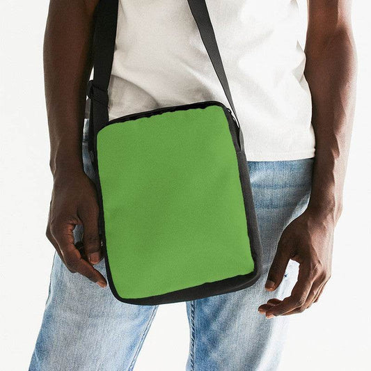 Deep Clear Lime Messenger Pouch (GL2-CL-DE) - Man Front CloseUp