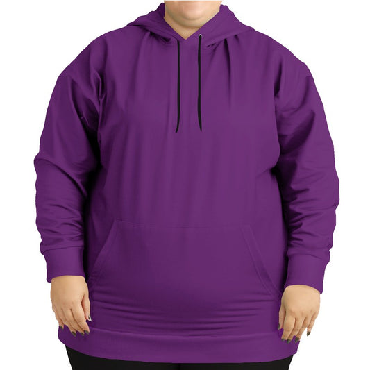Deep Clear Purple Hoodie PLUS (MPU1-CL-DE) - Woman Front PLUS