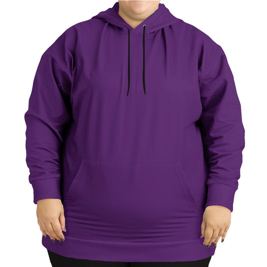 Deep Clear Purple Hoodie PLUS (MPU2-CL-DE) - Woman Front PLUS