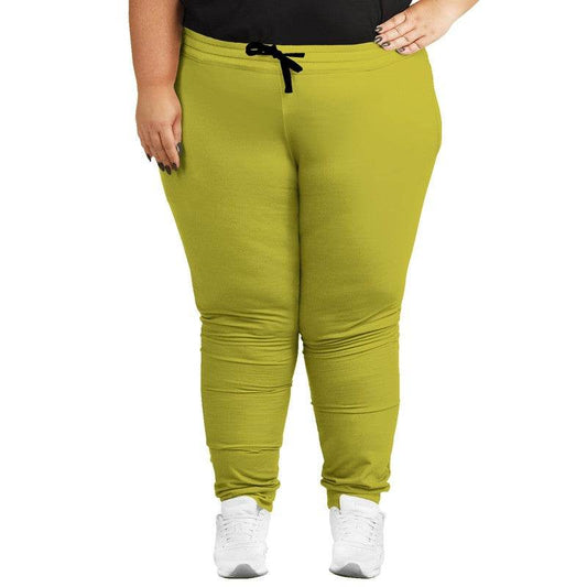 Deep Clear Yellow Joggers PLUS (LY2-CL-DE) - Woman Front PLUS