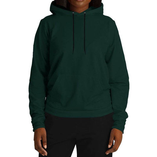 Deep Fully-Muted Blue-Green Hoodie (BG-FM-DE) - Woman Front
