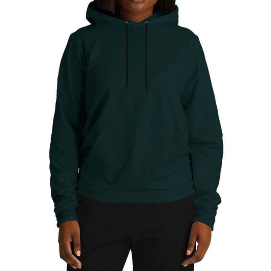 Deep Fully-Muted Blue-Green Hoodie (CBG2-FM-DE) - Woman Front