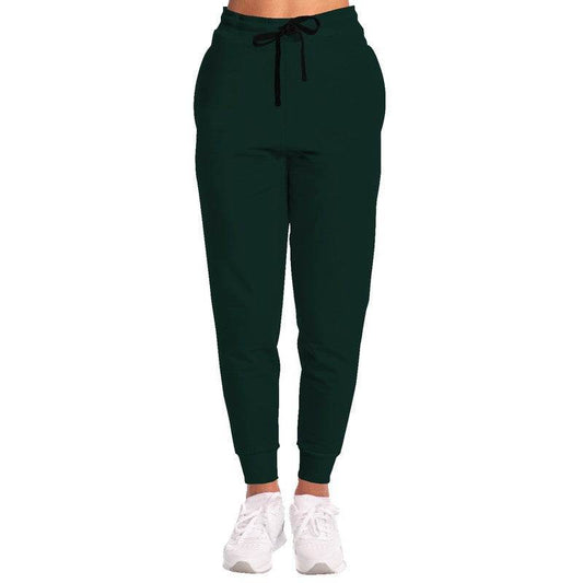 Deep Fully-Muted Blue-Green Joggers (BG-FM-DE) - Woman Front