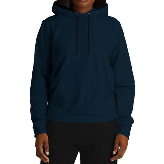 Deep Fully-Muted Blue Hoodie (B-FM-DE) - Woman Front