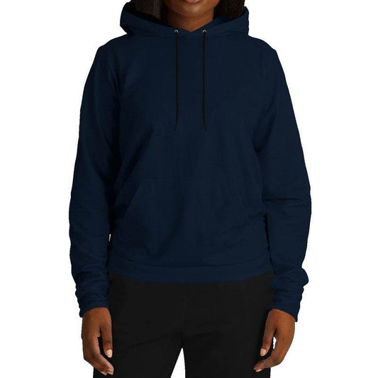 Deep Fully-Muted Blue Hoodie (IB2-FM-DE) - Woman Front