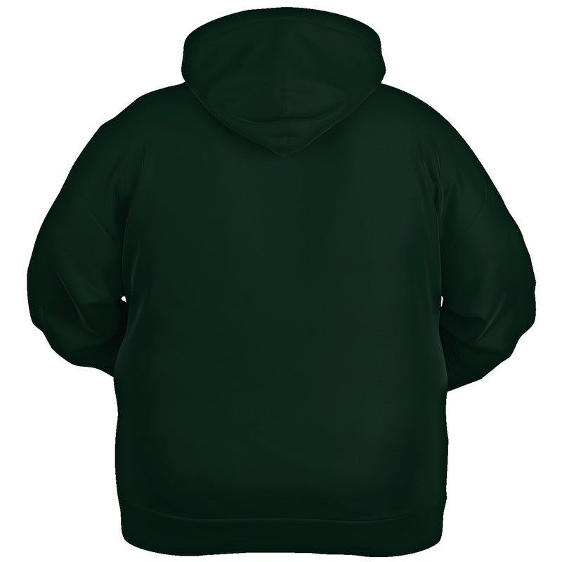 Deep Fully-Muted Green Hoodie PLUS (BGG2-FM-DE) - Ghost Back PLUS