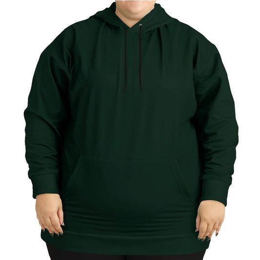 Deep Fully-Muted Green Hoodie PLUS (BGG2-FM-DE) - Woman Front PLUS