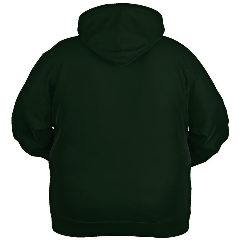 Deep Fully-Muted Green Hoodie PLUS (G-FM-DE) - Ghost Back PLUS