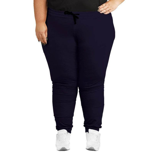 Deep Fully-Muted Purple Joggers PLUS (PU-FM-DE) - Woman Front PLUS