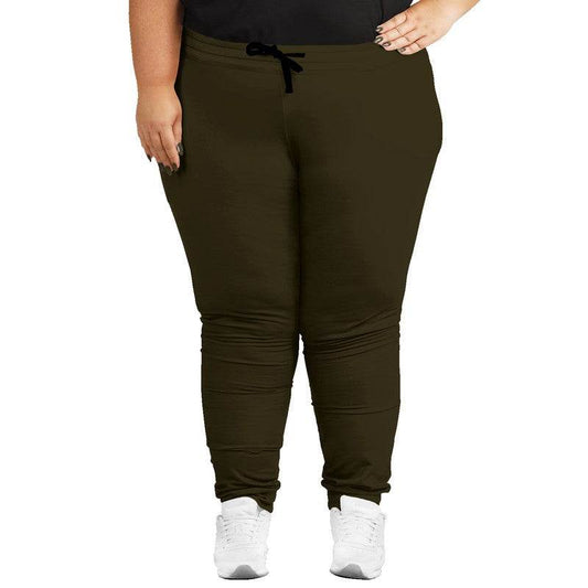 Deep Fully-Muted Yellow Joggers PLUS (Y-FM-DE) - Woman Front PLUS