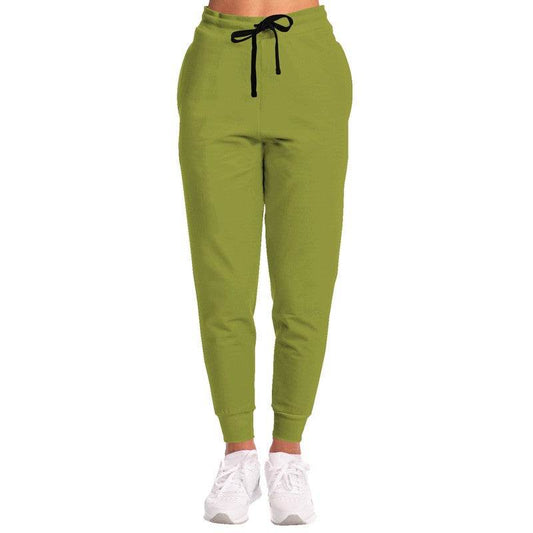 Deep Medium Lime Joggers (LY1-ME-DE) - Woman Front