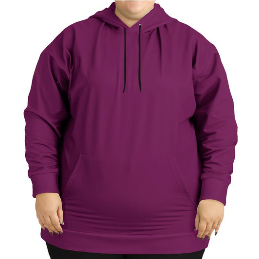 Deep Medium Magenta Hoodie PLUS (PIM2-ME-DE) - Woman Front PLUS