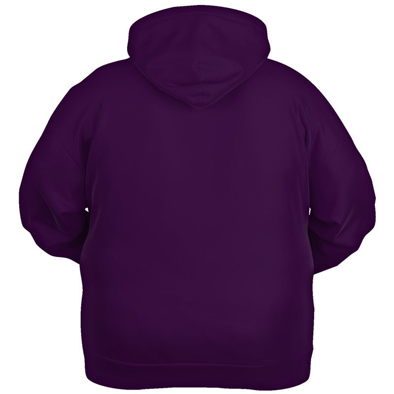 Deep Medium Purple Hoodie PLUS (MPU1-ME-DE) - Ghost Back PLUS