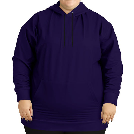 Deep Medium Purple Hoodie PLUS (PUI1-ME-DE) - Woman Front PLUS
