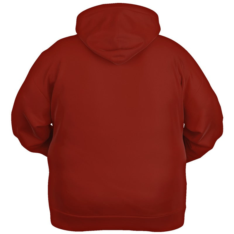 Deep Medium Red Hoodie PLUS (R-ME-DE) - Ghost Back PLUS