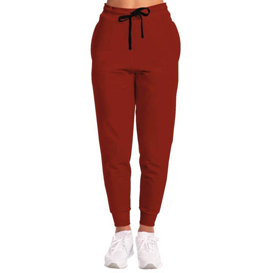 Deep Medium Red Joggers (R-ME-DE) - Woman Front