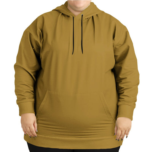 Deep Medium Yellow Hoodie PLUS (YO1-ME-DE) - Woman Front PLUS