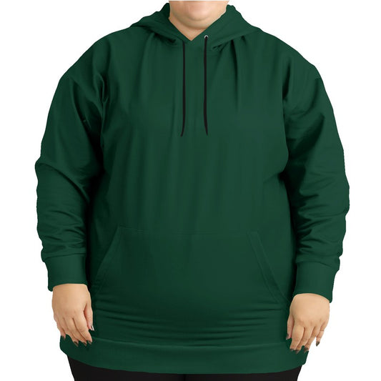 Deep Muted Green Hoodie PLUS (BGG2-MU-DE) - Woman Front PLUS
