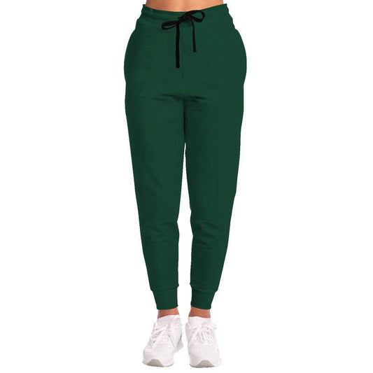 Deep Muted Green Joggers (BGG2-MU-DE) - Woman Front