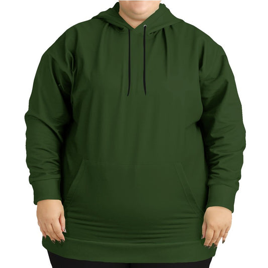 Deep Muted Lime Hoodie PLUS (GL2-MU-DE) - Woman Front PLUS