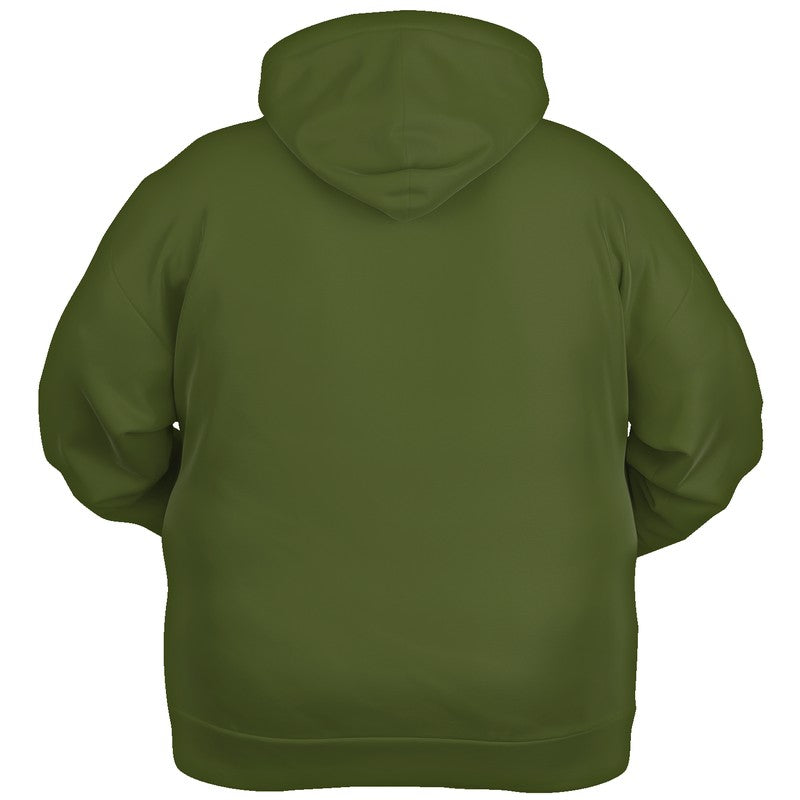 Deep Muted Lime Hoodie PLUS (L-MU-DE) - Ghost Back PLUS