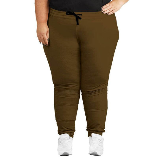 Deep Muted Orange Joggers PLUS (YO2-MU-DE) - Woman Front PLUS