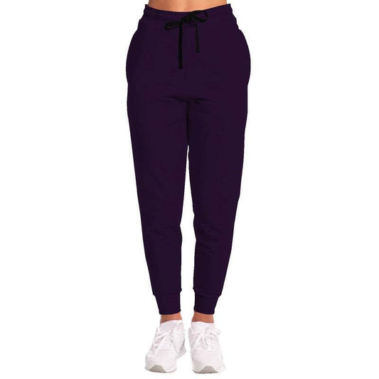 Deep Muted Purple Joggers (MPU2-MU-DE) - Woman Front