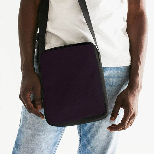 Deep Neutral Magenta Messenger Pouch (M-NE-DE) - Man Front CloseUp