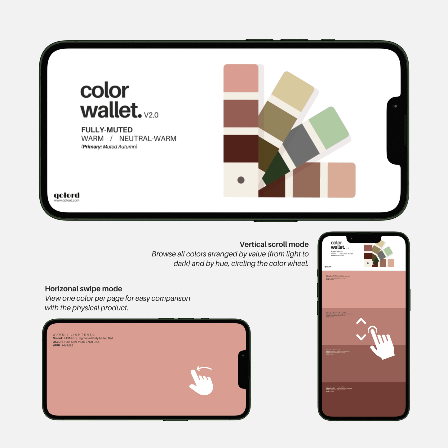 Fully-Muted & Warm | Digital Color Wallet | Muted Autumn - Qolord