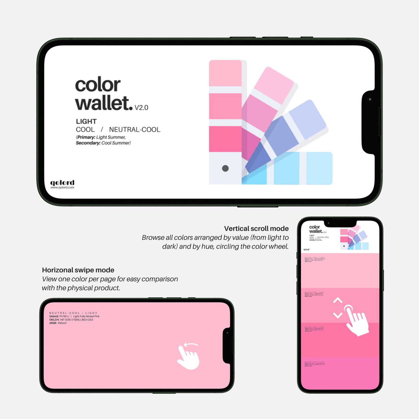Light & Cool | Digital Color Wallet | Light Summer - Qolord