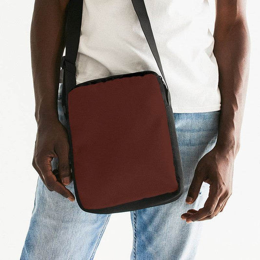 Espresso Messenger Pouch (R-FM-DA) - Man Front CloseUp