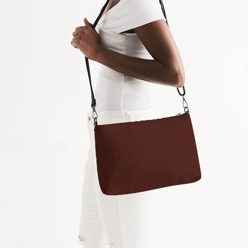 Espresso Zip Pouch (R-FM-DA) - Side CloseUp