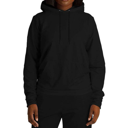 Faded Black Hoodie (N-FN-DE) - Woman Front