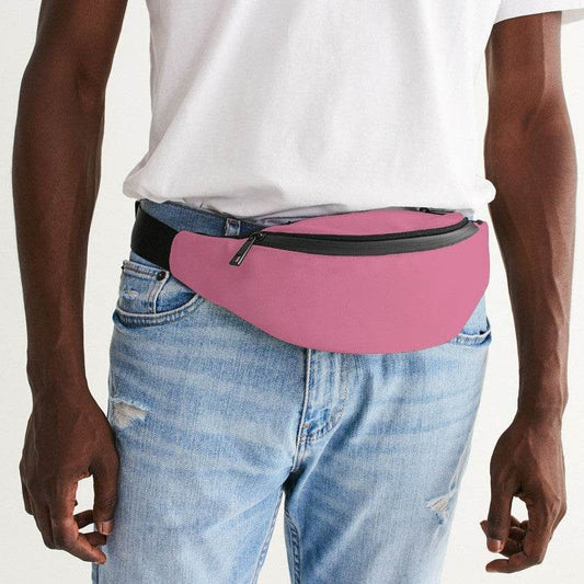 Flamingo Pink Belt Bag (PI-MU-LG) - Man Front CloseUp