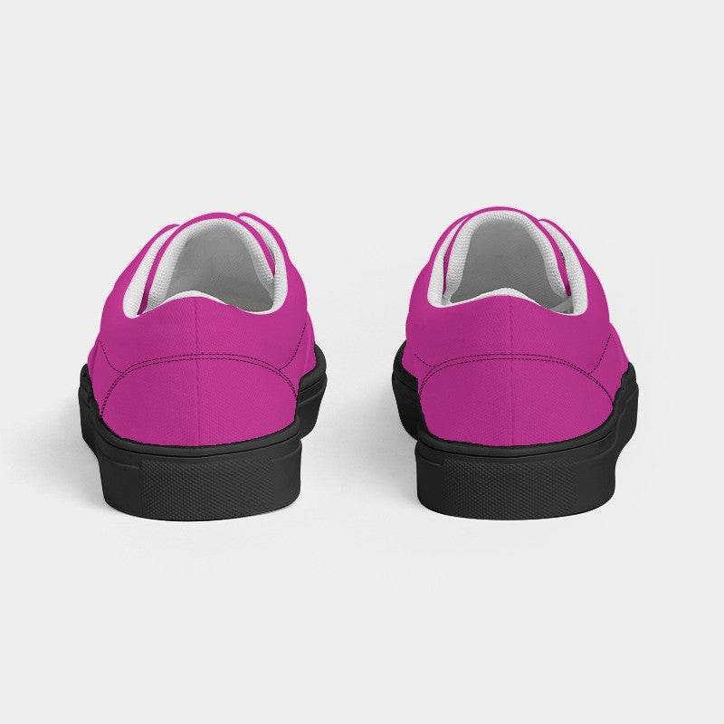 Fuchsia Men's Canvas Sneakers (PIM2-BR-ME) - Back
