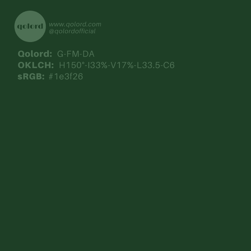 Dark Fully-Muted Green | G-FM-DA