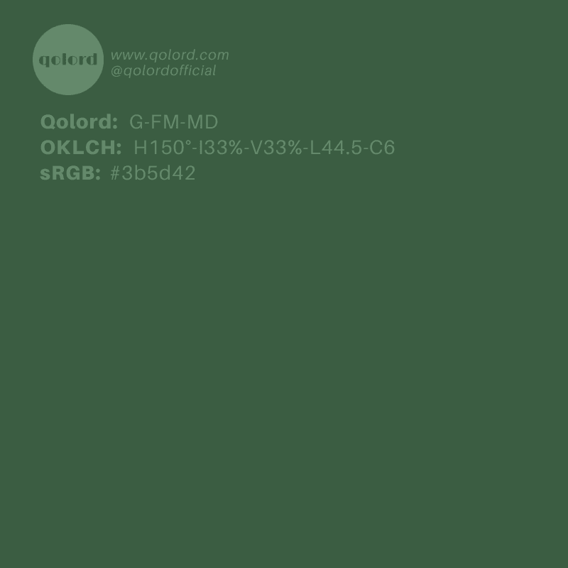 Medium-Dark Fully-Muted Green | G-FM-MD
