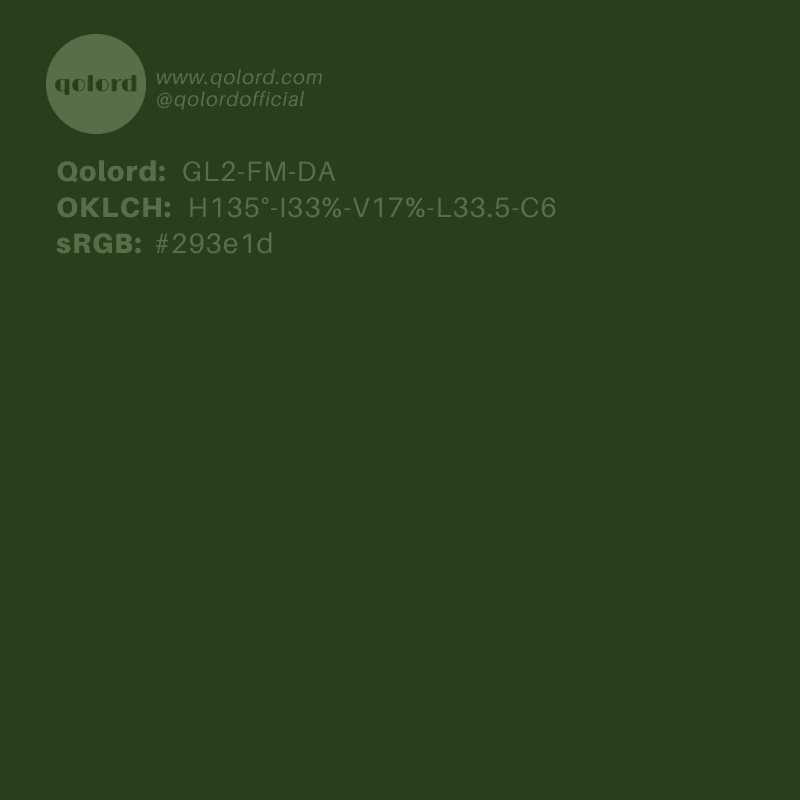 Dark Fully-Muted Lime | GL2-FM-DA