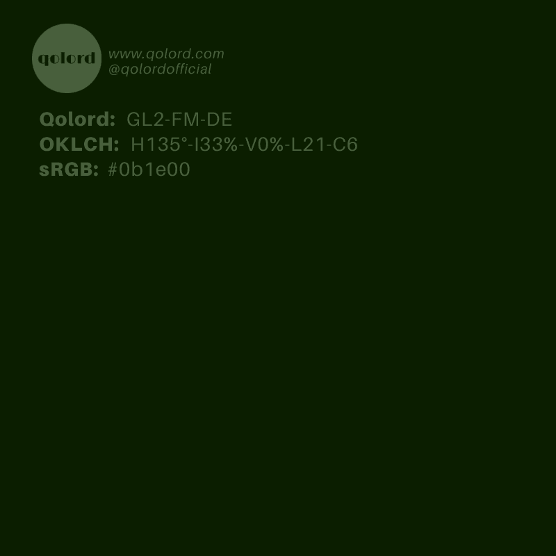 Deep Fully-Muted Lime | GL2-FM-DE