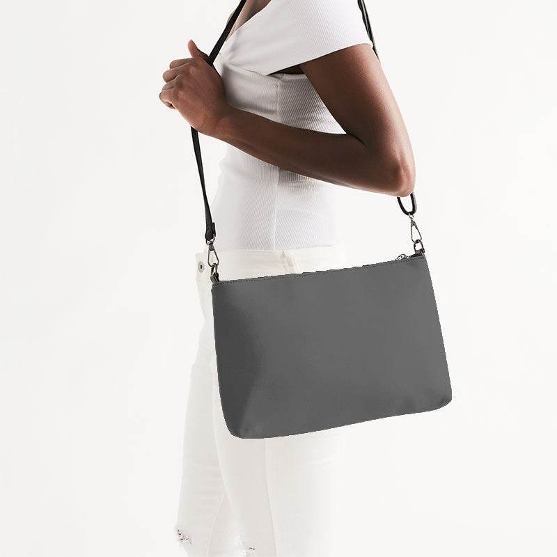 Granite Gray Zip Pouch (N-FN-ME) - Side CloseUp