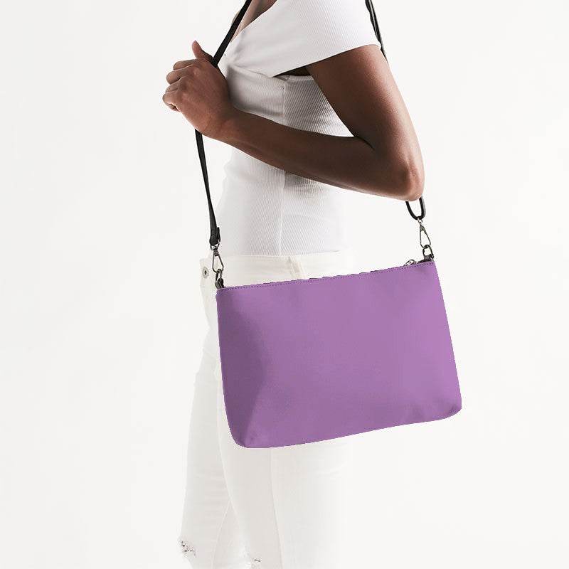 Heliotrope Zip Pouch (MPU1-ME-LI) - Side CloseUp