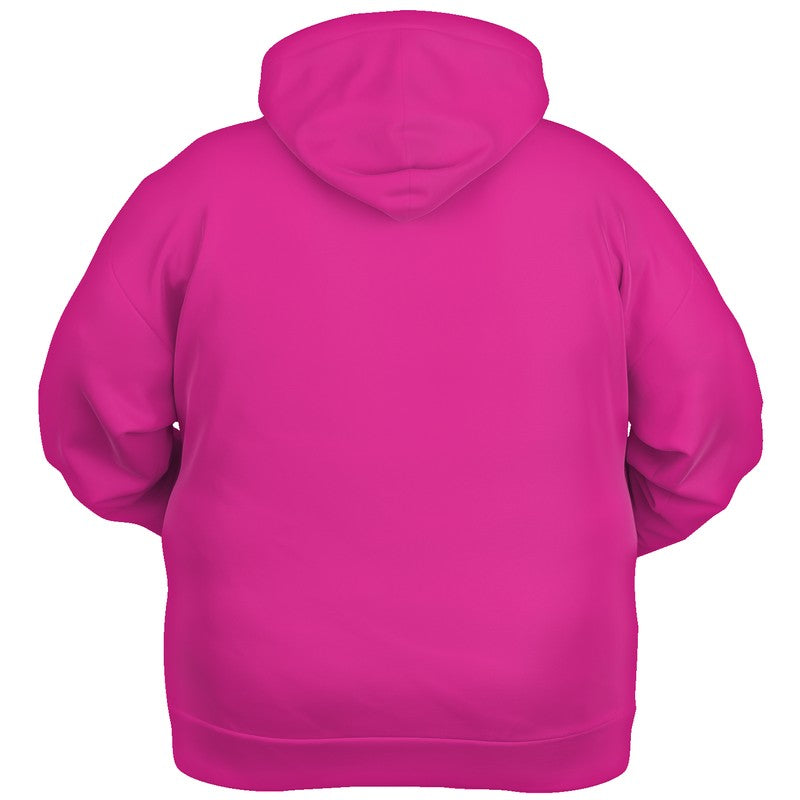 Hot Pink Hoodie PLUS (PIM1-BR-ME) - Ghost Back PLUS