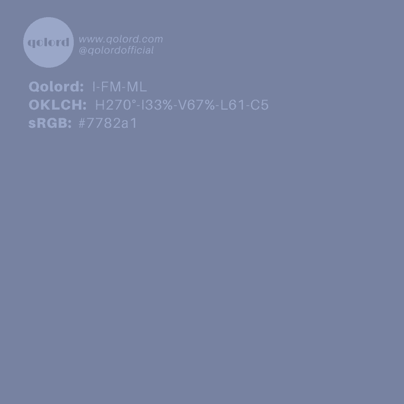Medium-Light Fully-Muted Indigo | I-FM-ML