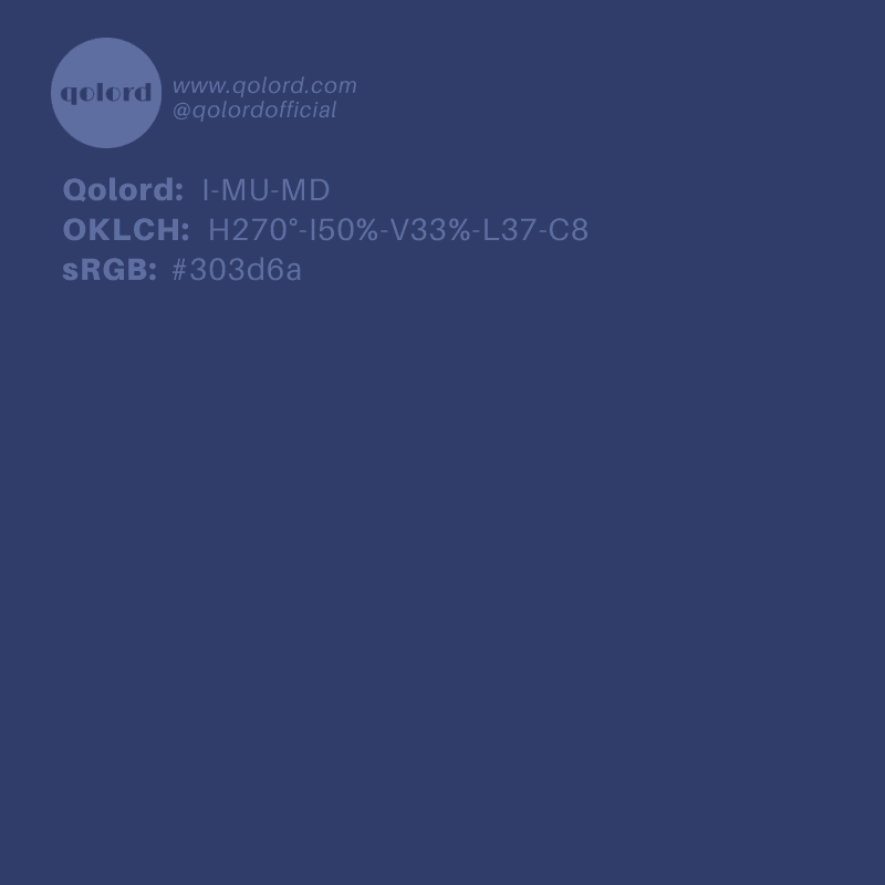 Medium-Dark Muted Indigo | I-MU-MD