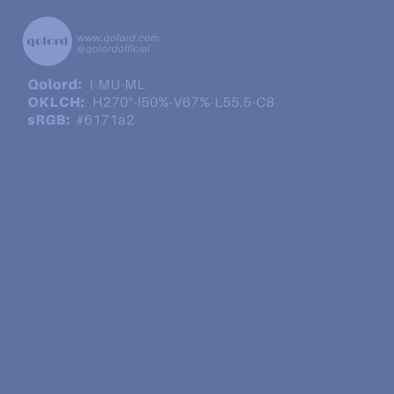 Medium-Light Muted Indigo | I-MU-ML